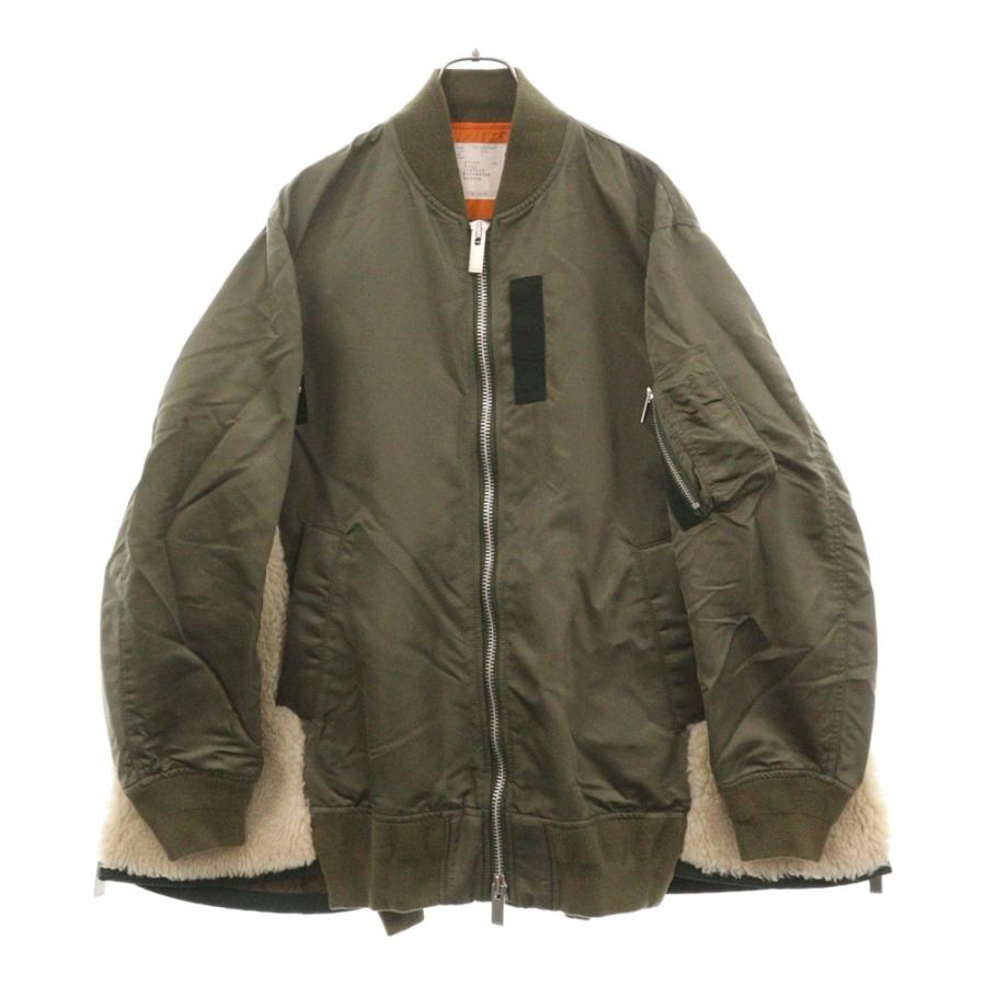 sacai Sacai サカイ 20AW Nylon Twill x Faux Shearling Blouson sacai Sacai サカイ 20AW Nylon Twill x Faux Shearling Blouson