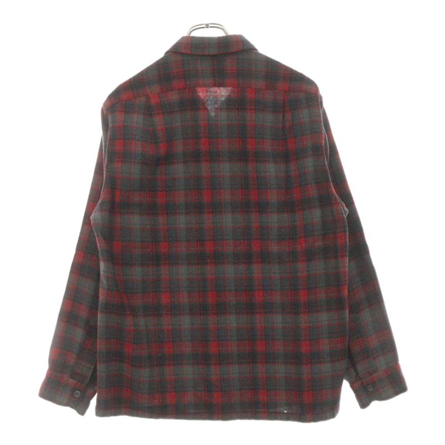 50s Pendleton ボードシャツチェックウールサイズM レッド