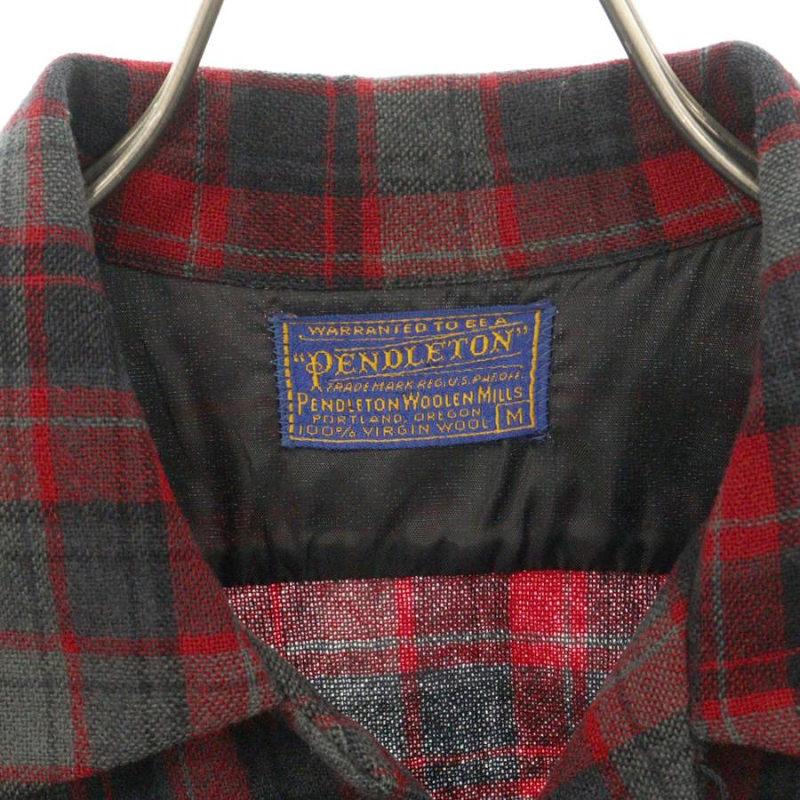 PENDLETON ペンドルトン 50s VINTAGE WOOL CHECK BOARD SHIRT オープン 