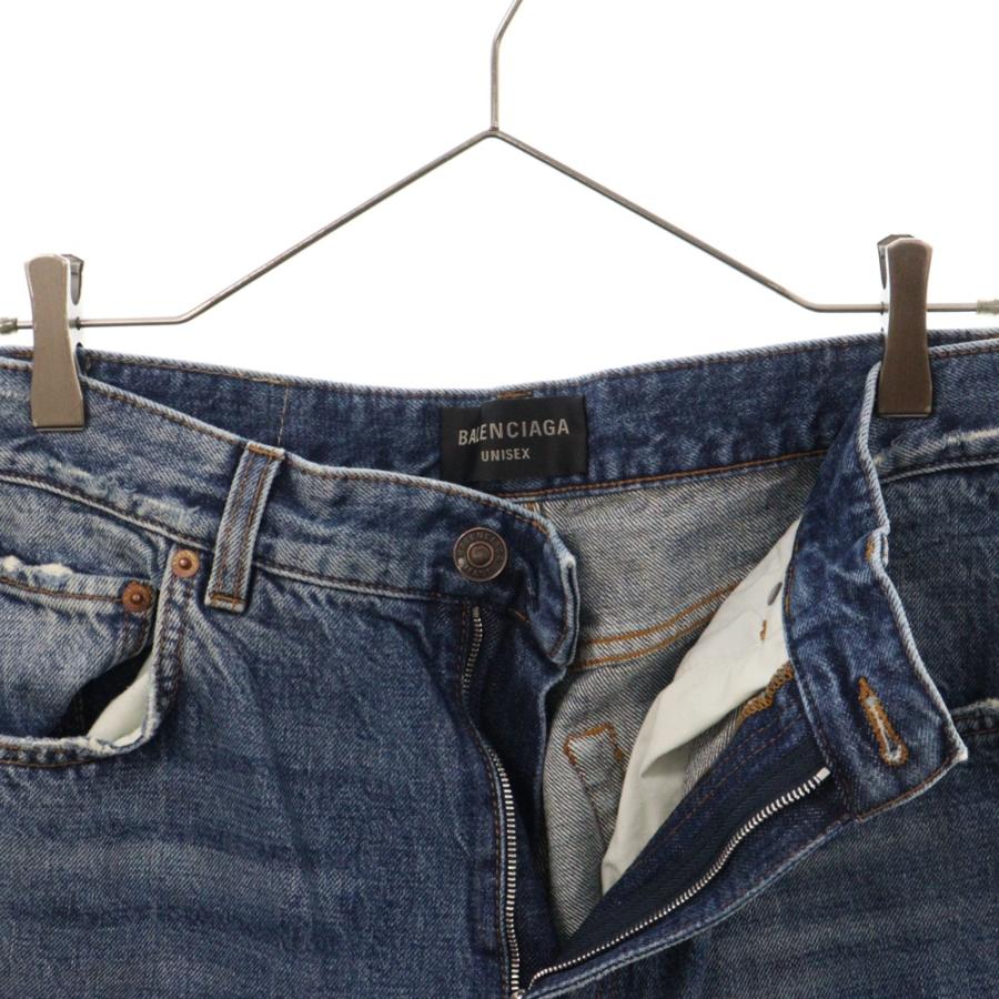 BALENCIAGA バレンシアガ 23SS LOOSE FIT JEANS 736540 TBP48 裾 BALENCIAGA バレンシアガ 23SS LOOSE FIT JEANS 736540 TBP48 裾