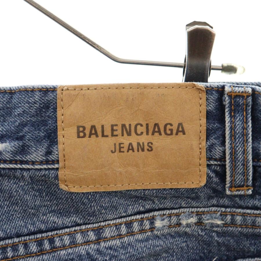 BALENCIAGA バレンシアガ 23SS LOOSE FIT JEANS 736540 TBP48 裾 BALENCIAGA バレンシアガ 23SS LOOSE FIT JEANS 736540 TBP48 裾