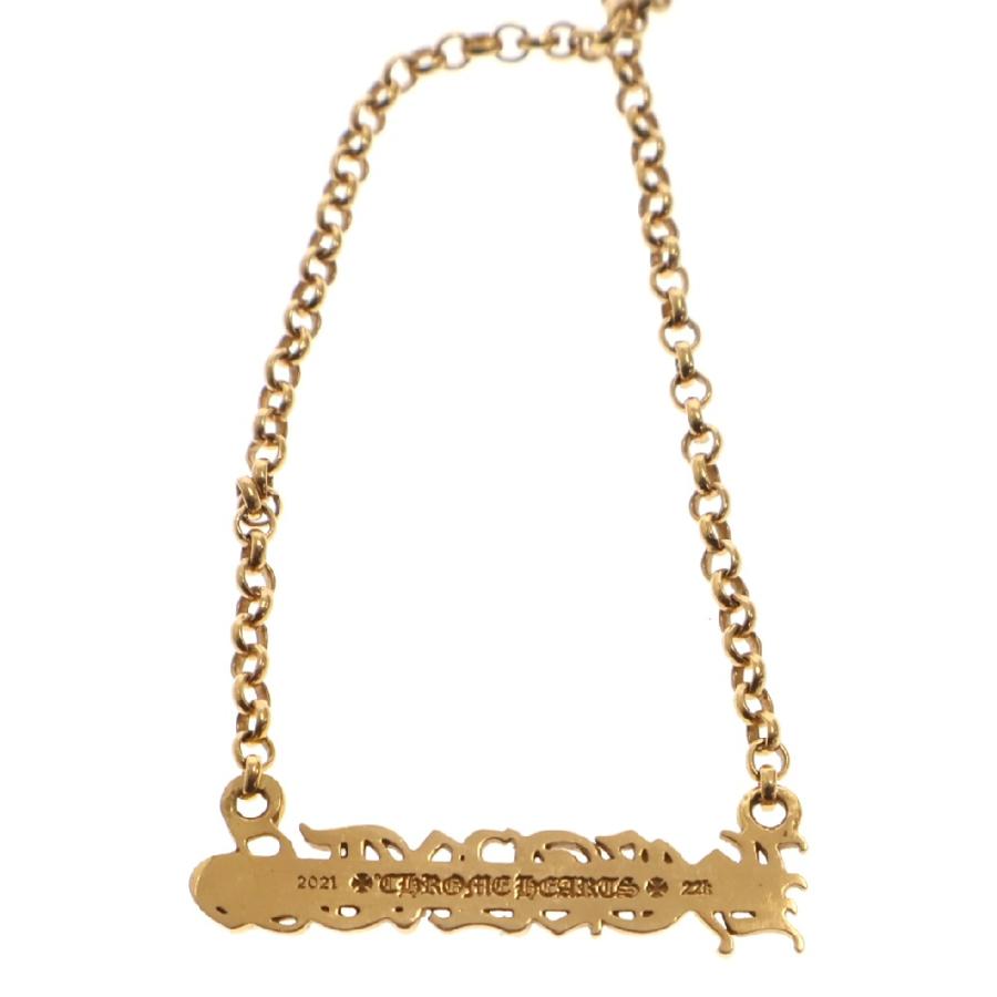CHROME HEARTS（クロムハーツ） 22K ロールチェーン HEARTSロゴレター