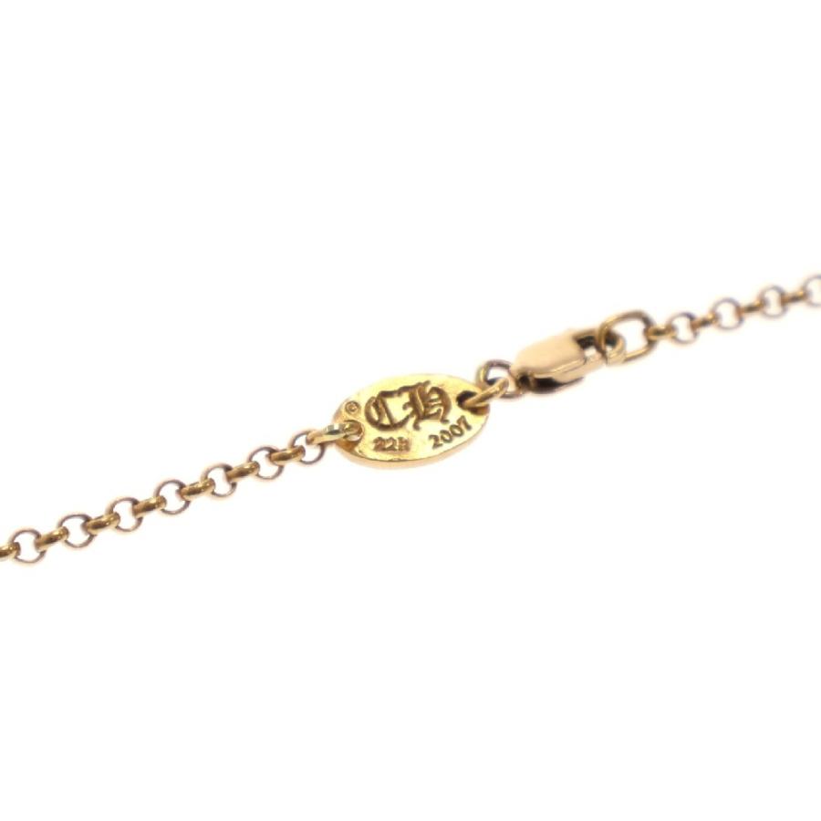 CHROME HEARTS クロムハーツ ロールチェーン 22k 18インチ CHROME HEARTS（クロムハーツ） 22K ロールチェーン HEARTSロゴレター