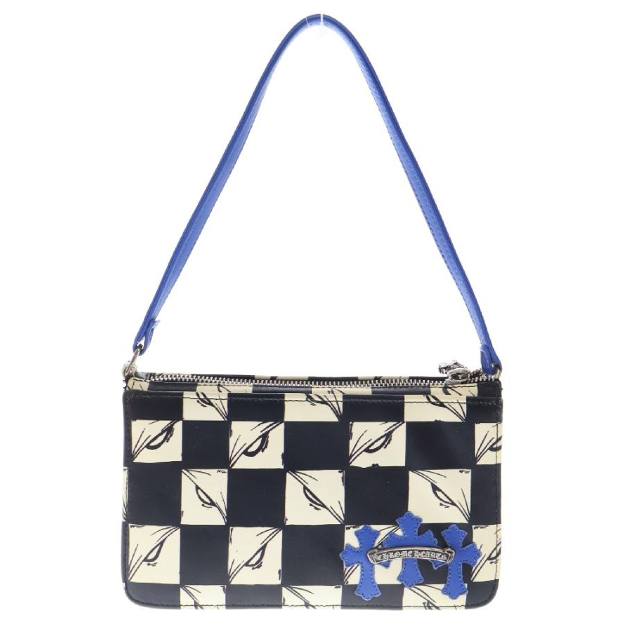 クロムハーツ THE NIGHT セメタリーパッチレザーハンドバッグ メンズ