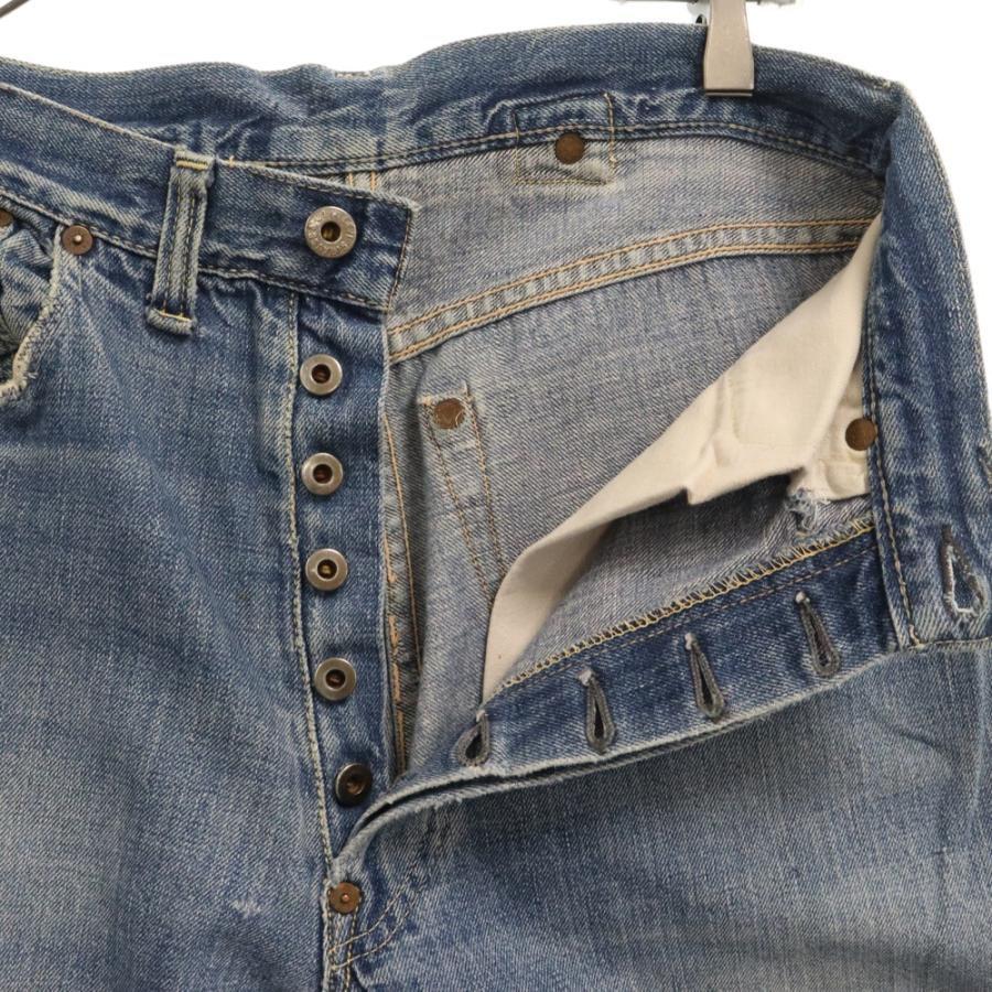 30s ヴィンテージストレートジーンズ　ジーパン　ドーナツボタン　シンチバック Levi's（リーバイス） 30s 201XX 37MODEL シンチバック ボタン裏刻印