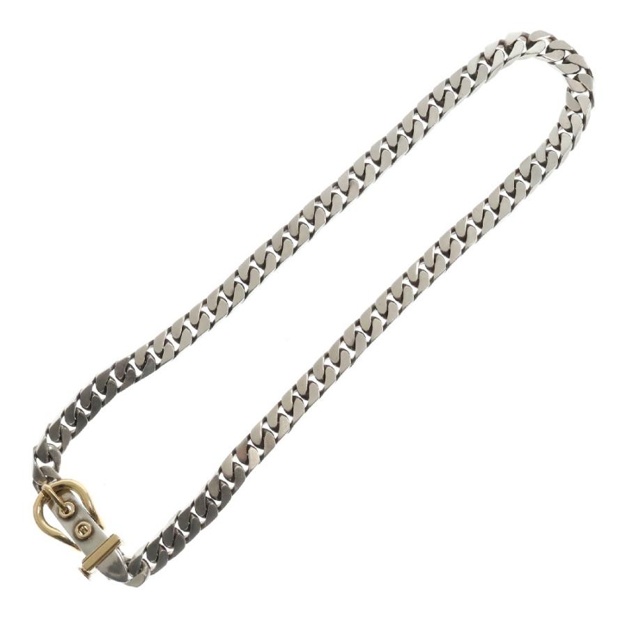 エルメス ヴィンテージ ゴールド チェーン ネックレス 45cm HERMES（エルメス） VINTAGE Boucle Sellier Necklace PM 750Gold