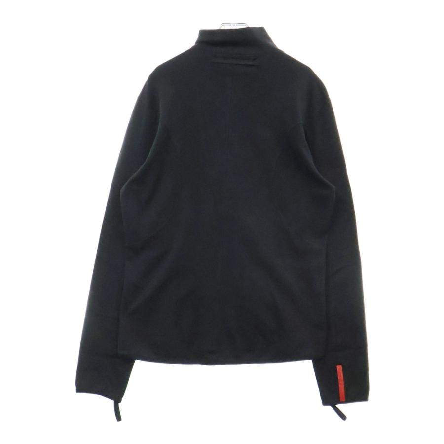 プラダスポーツ ハーフジップ長袖カットソー S ブラック　PRADA PRADA SPORT プラダ スポーツ HALF ZIP ハーフジップ コットン