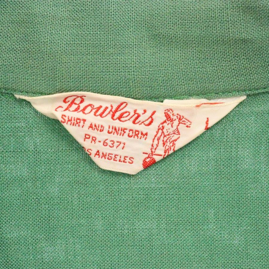 VINTAGE ヴィンテージ 50-60s BOWLERS ボーラーズ オープンカラー 半袖  