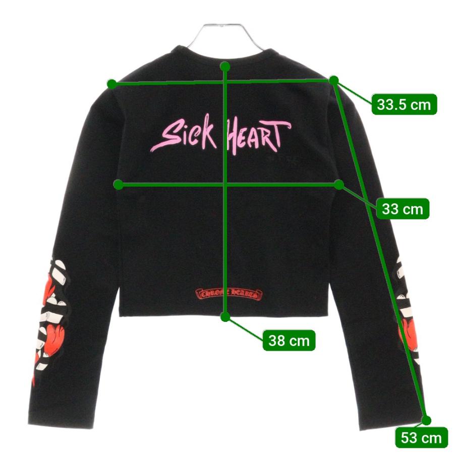 CHROME HEARTS Matty Boy長袖カットソー ブラック CHROME HEARTS（クロムハーツ） Matty Boy Sick Heart Long-Sleeve