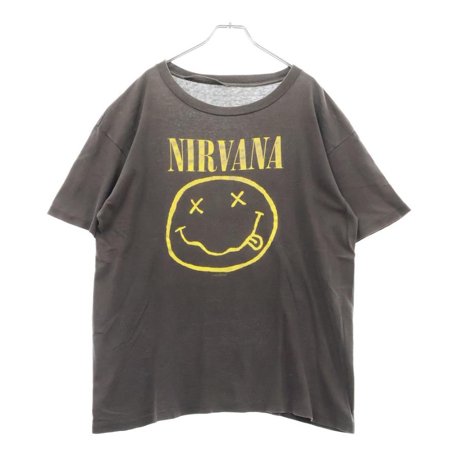 VINTAGE ヴィンテージ 90s NIRVANA SMILE ニルヴァーナ スマイル 両面