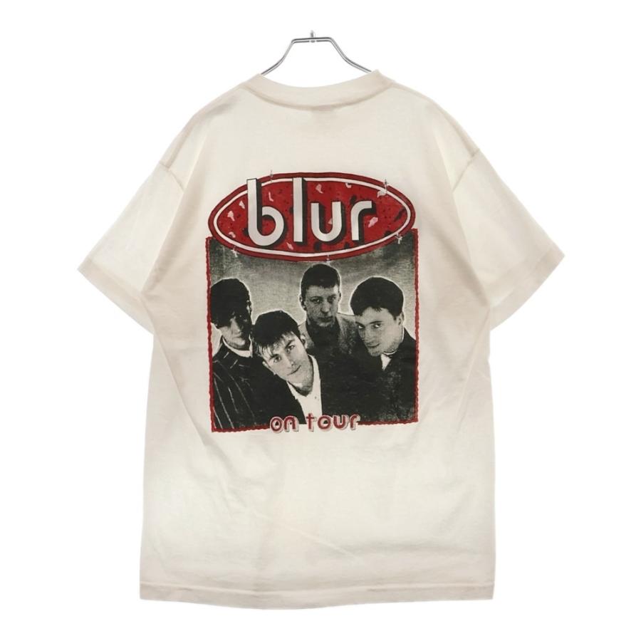 VINTAGE ヴィンテージ 90s BLUR BOOT TEE ブルー 両面プリント半袖T