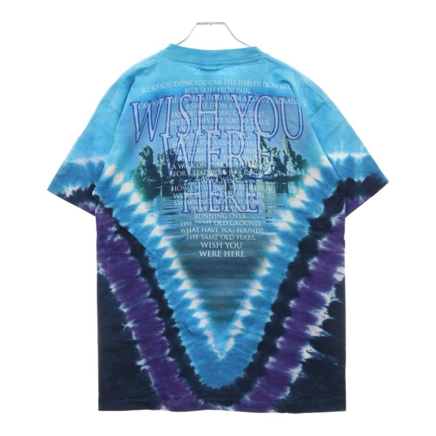 PINK FLOYDピンクフロイドtシャツ タイダイtシャツ 両面プリント ヴィンテージ 00S LIQUID BLUE PINK FLOYD PULSE リキッドブルー