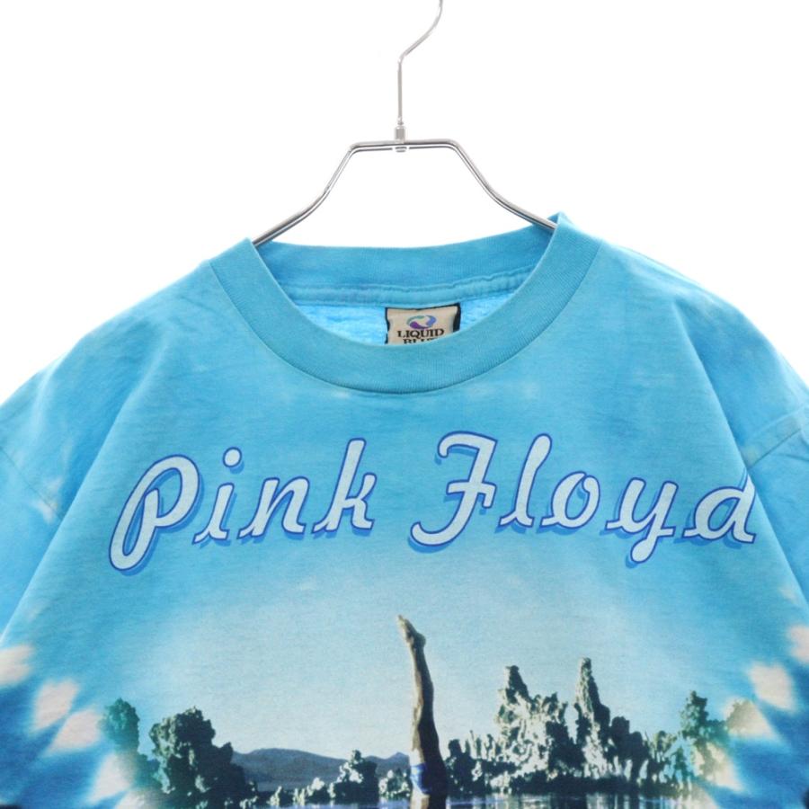 PINK FLOYDピンクフロイドtシャツ タイダイtシャツ 両面プリント ヴィンテージ 00S LIQUID BLUE PINK FLOYD PULSE リキッドブルー