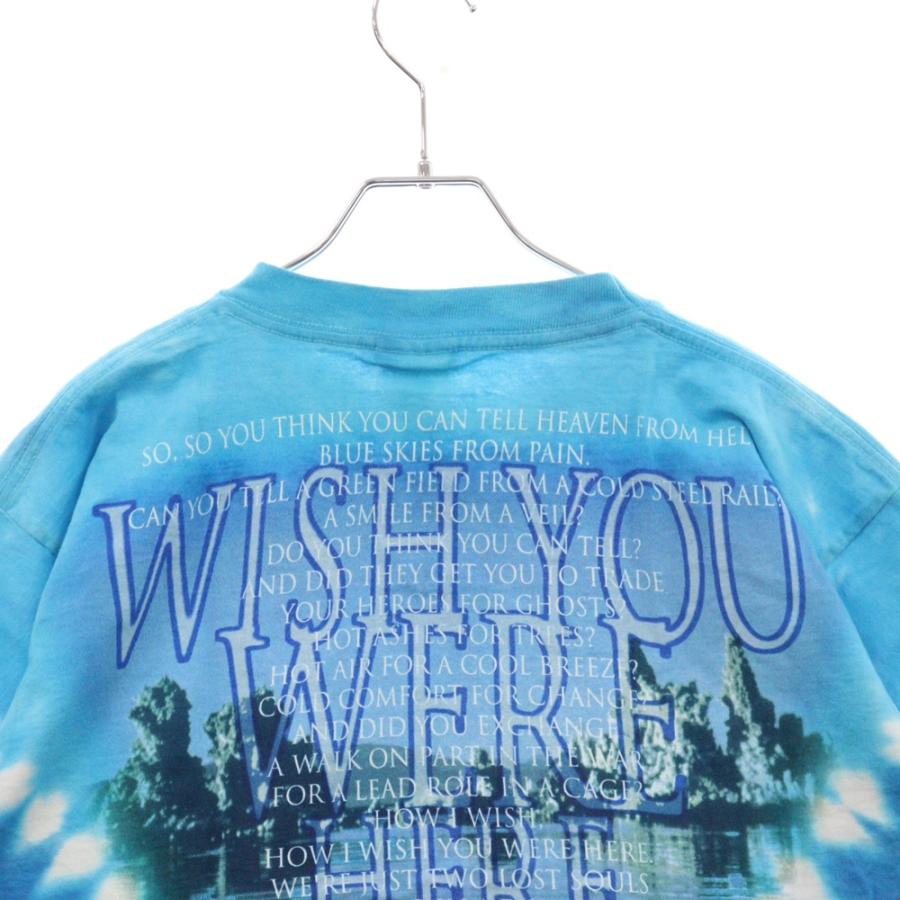 PINK FLOYDピンクフロイドtシャツ タイダイtシャツ 両面プリント ヴィンテージ 00S LIQUID BLUE PINK FLOYD PULSE リキッドブルー