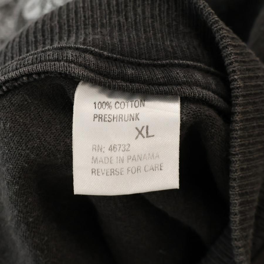 古着 バンズ 両面アームロゴ ロンtシャツ 黒 XL XL/古着 バンズ VANS