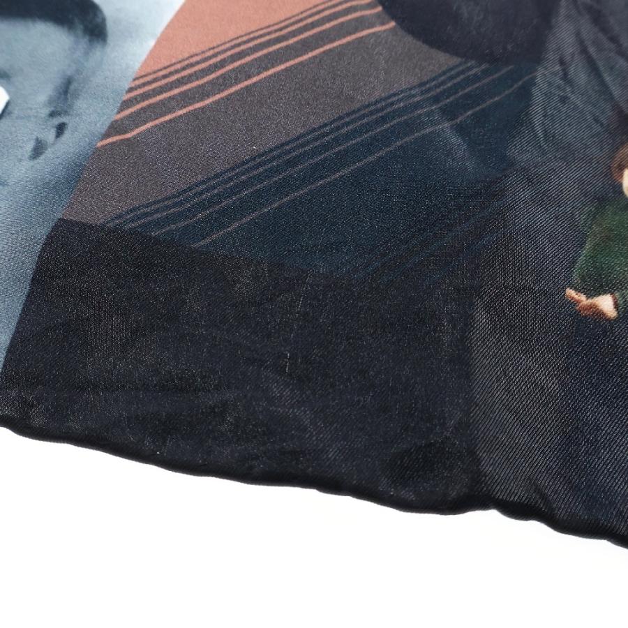 RAF SIMONS ラフシモンズ ショルダー スカーフ 黒 ラフシモンズ RAF SIMONS ニットスカーフ モヘア ブラック | YOKOAUNTY