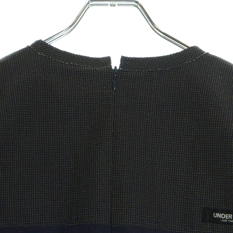 UNDERCOVER アンダーカバー 96AW ARCHIVE WIRE期 黒タグ 裏地メッシュ 切り替えデザインワンピース レディース ネイビー UNDERCOVER（アンダーカバー） 96AW ARCHIVE WIRE期 黒タグ 裏地