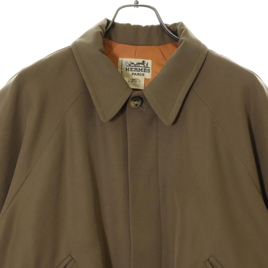 HERMES（エルメス） 90S ラグランスリーブ 比翼 ジャケット ベージュ