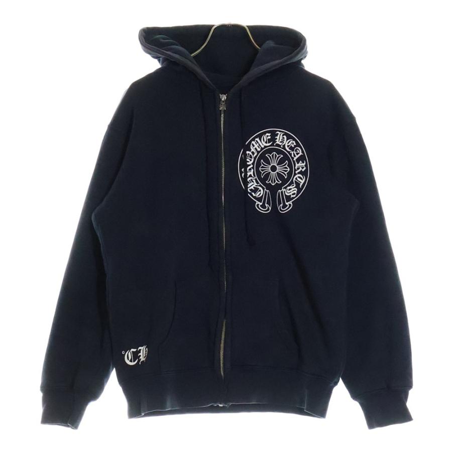 Chrome Hearts フード付きパーカー 黒　XL 在庫少【CHROME HEARTS】Multi Color Cross Zip-Up Hoodie Black