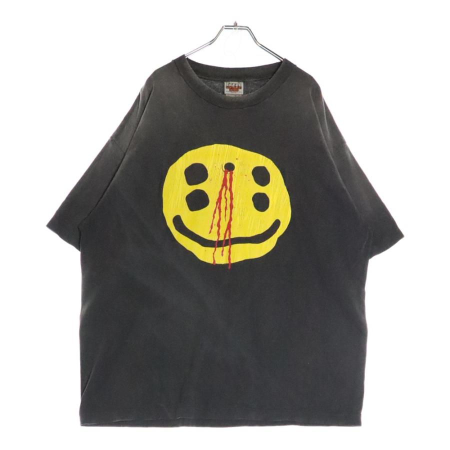 SAINT MICHAEL セントマイケル 24AW CP SS TEE SMILE ヴィンテージ加工 
