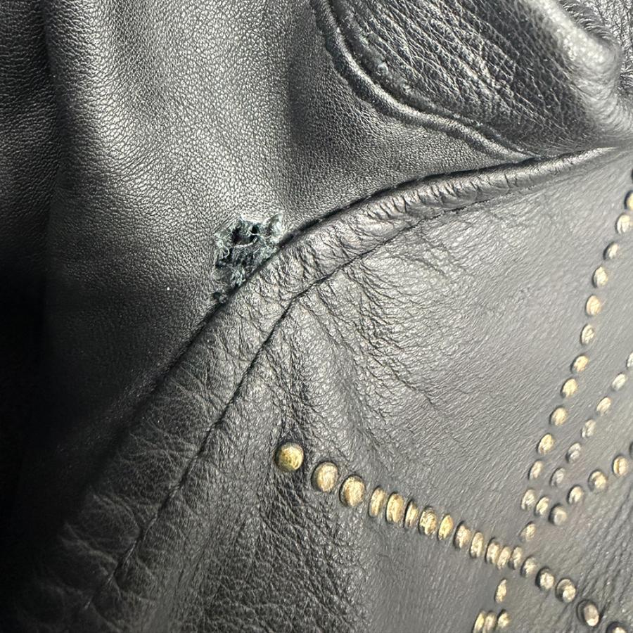 【希少・名作】Rick Owens 11SS ANTHEM期 インターシャ XS Rick Owens（リック・オウエンス） 11SS STOOGES BIKER JKT ストゥー