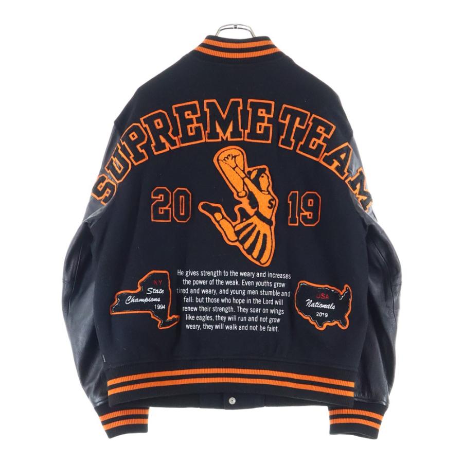 Supreme（シュプリーム） 19AW Team Varsity Jacket ワッペン チーム