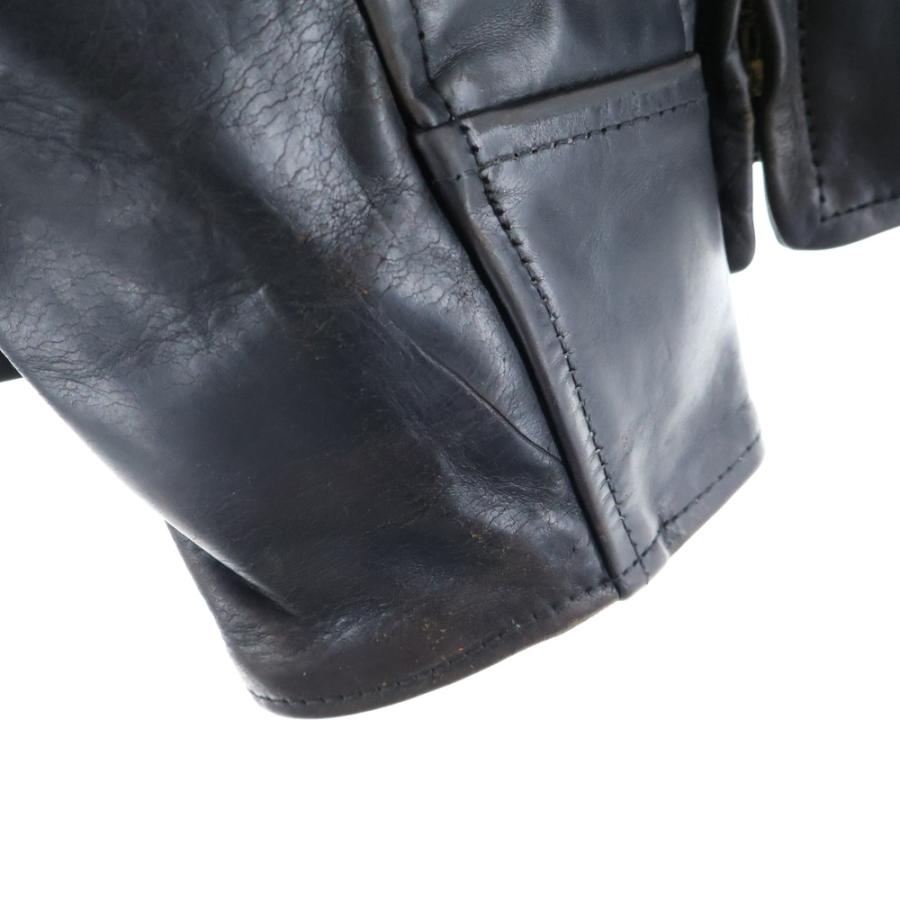VINTAGE ヴィンテージ AERO LEATHER Co Horsehide ライナー ブラック