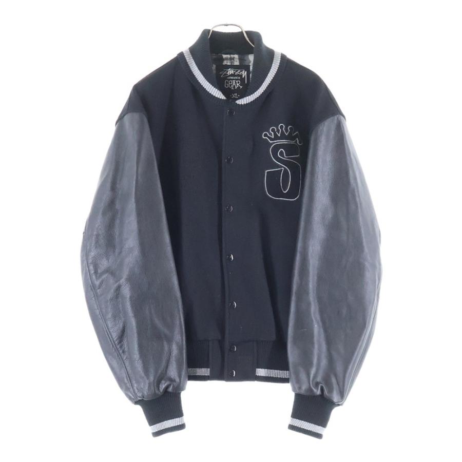 25周年記念　STUSSY ステューシー　 　　　　　　スタジャン　ブラック STUSSY（ステューシー） 00s 25th Anniversary VARSITY JACKET 25周年