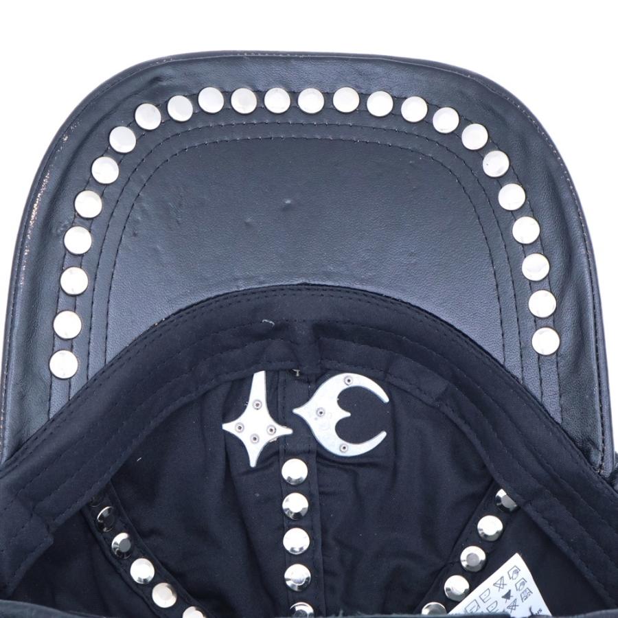 THUG CLUB サグクラブ 25AW STUDDED WASHED LEATHER CAP TC25AC2103