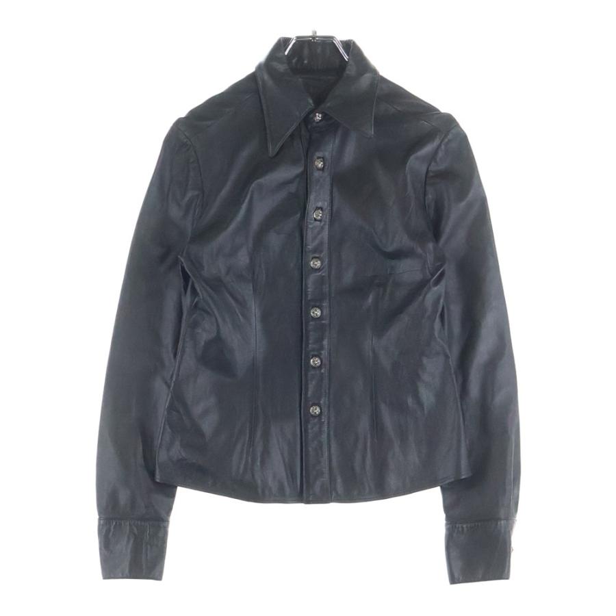 CHROME HEARTS 正規品 レザージャケット クロスボールボタン 本革 CHROME HEARTS（クロムハーツ） CROSS BALL クロスボールボタン レザー