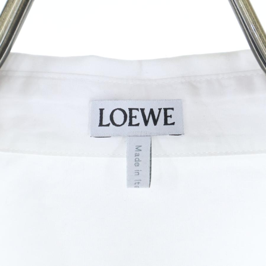 LOEWE（ロエベ） 25SS アナグラム刺繍ポケット長袖シャツ ホワイト