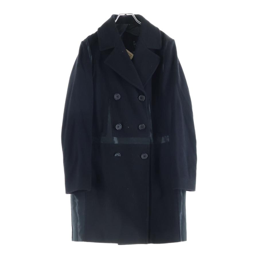 イタリア製　マルタン・マルジェラMARTIN MARGIELA ウールピーコート Maison Margiela（メゾンマルジェラ） 16AW 素材切り替えウール