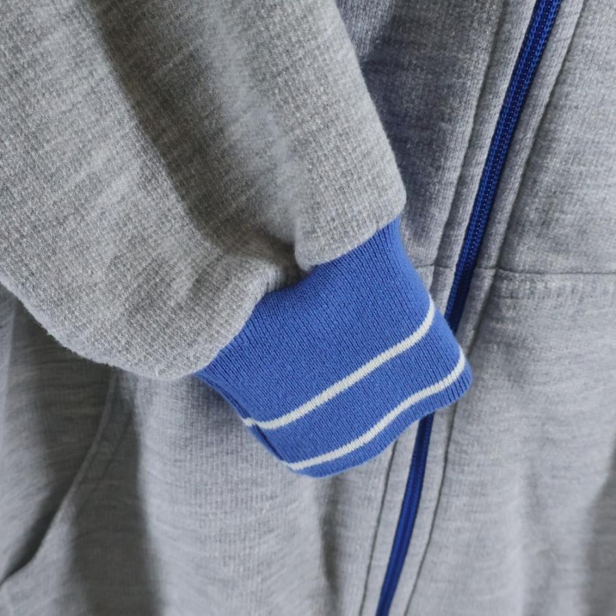 SAINT MICHAEL セントマイケル 25AW ZIP HOODIE SIDE LINE SMーHR1ー0000ー058 サイドライン ジップフーディー グレー_3