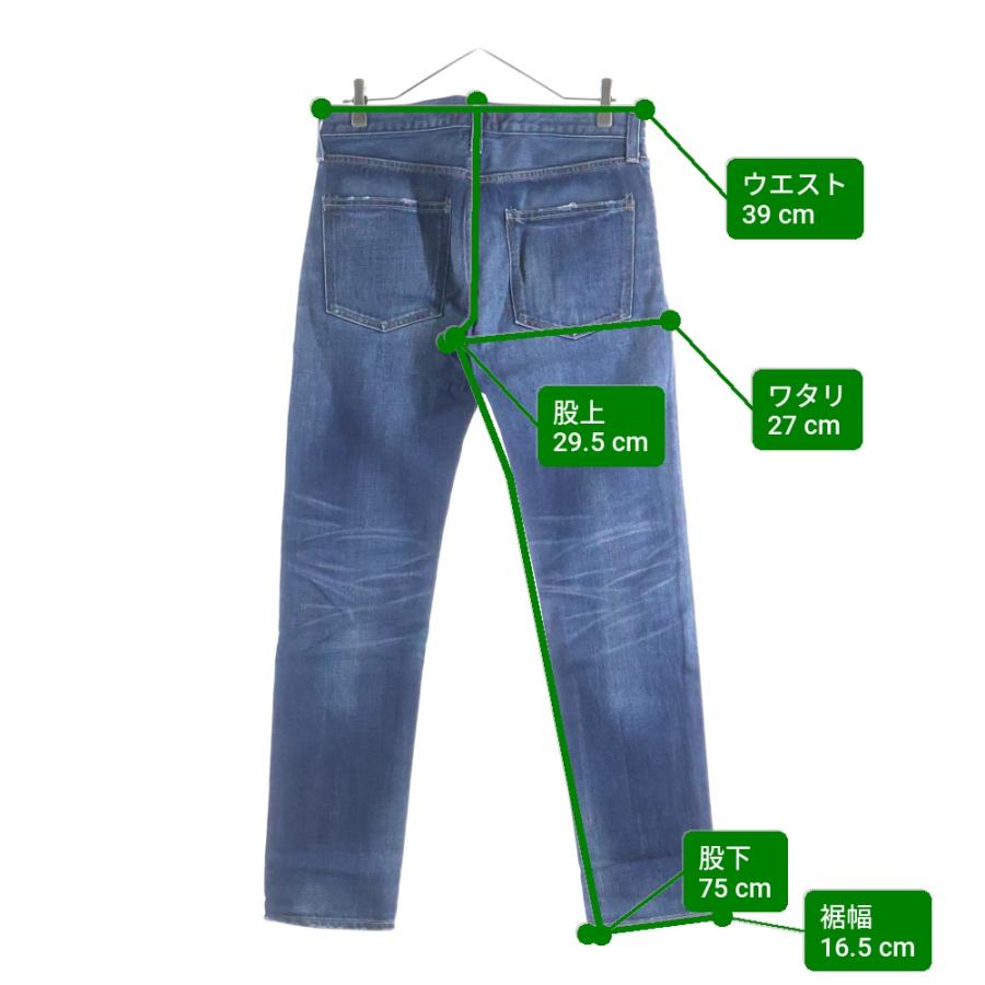 RED CARD レッドカード ボタンフライ ストレート ストレッチデニム 