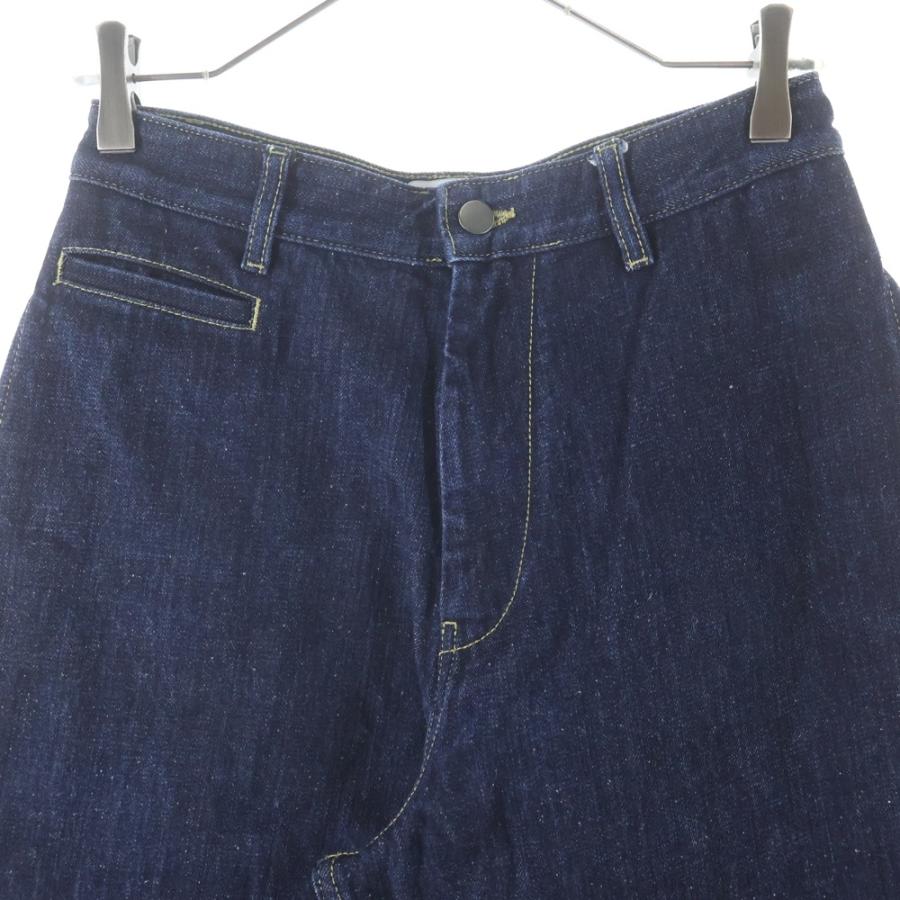 STUDIO NICHOLSON スタジオニコルソン PYAD SELVEDGE DENIM SUEDE HEAD SLACK ワイドデニムパンツ インディゴ 51-10-722017 STUDIO NICHOLSON（スタジオニコルソン） PYAD SELVEDGE DENIM SUEDE