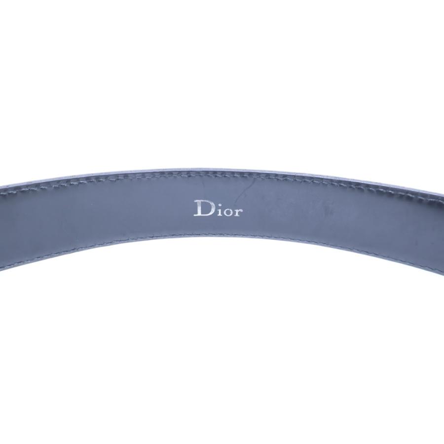 Dior HOMME ディオールオム シャイニーメタル Dバックル レザーベルト