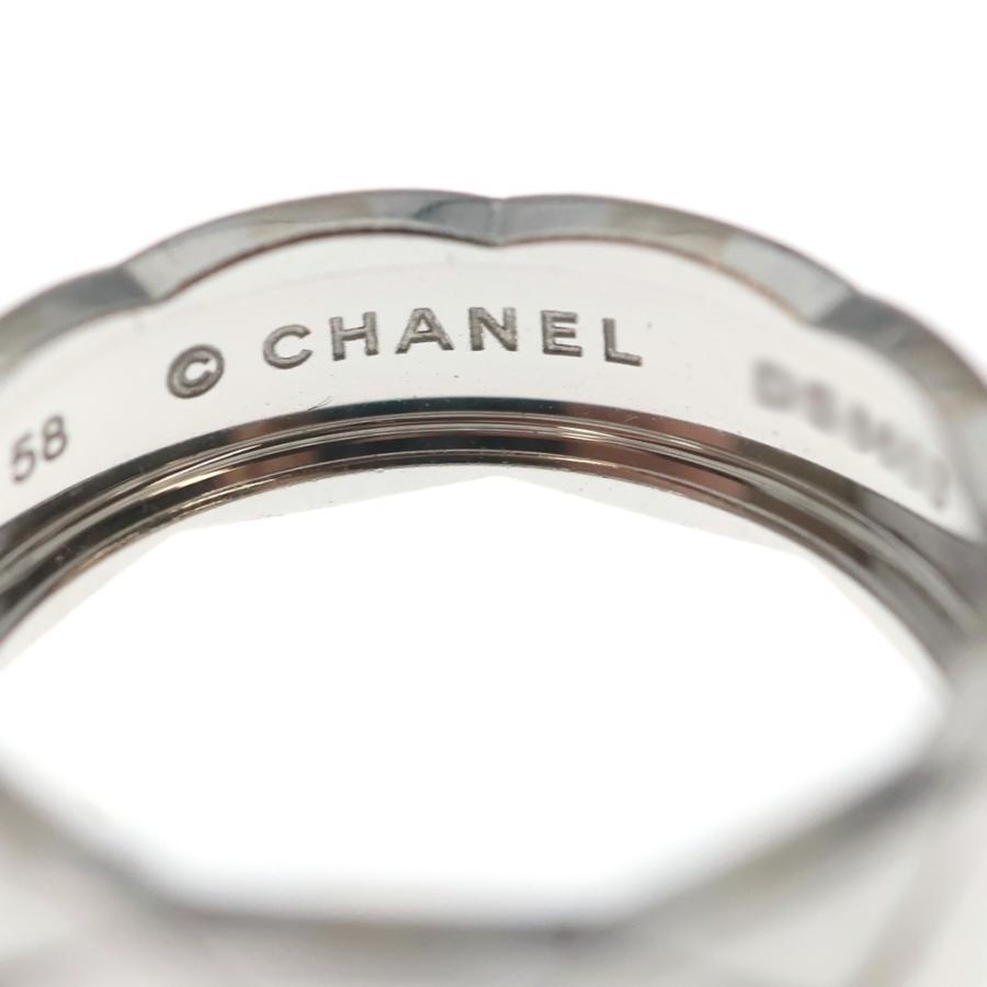 CHANEL（シャネル） K18WG ココクラッシュ ミディアム リング ホワイト