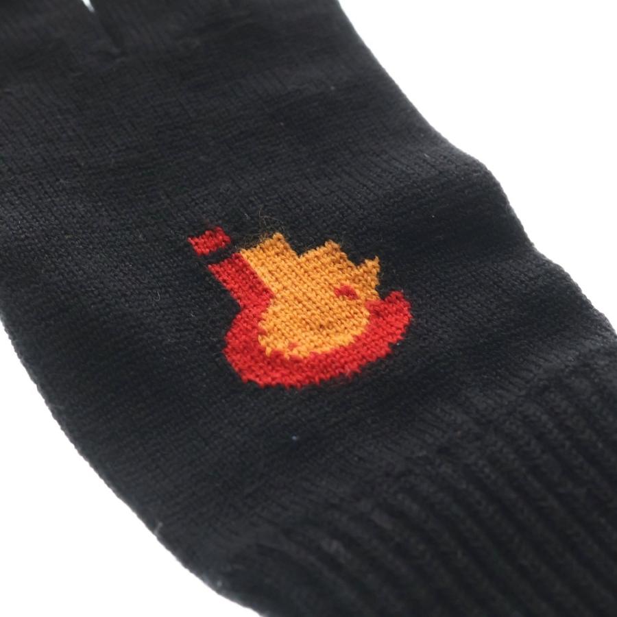 ラフシモンズ　手袋 RAF SIMONS（ラフ シモンズ） knitted gloves with placed jacquard