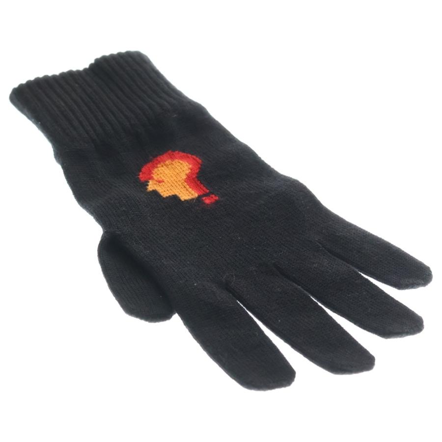 RAF SIMONS（ラフ シモンズ） knitted gloves with placed jacquard