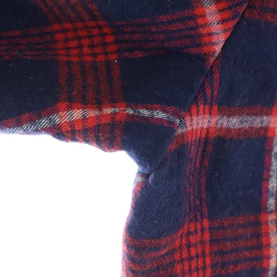 CHROME HEARTS クロムハーツ チェック柄 リバーシブル キルティング シャツジャケット レッド クロスボール CHROME HEARTS（クロムハーツ） チェック柄 リバーシブル キルティング