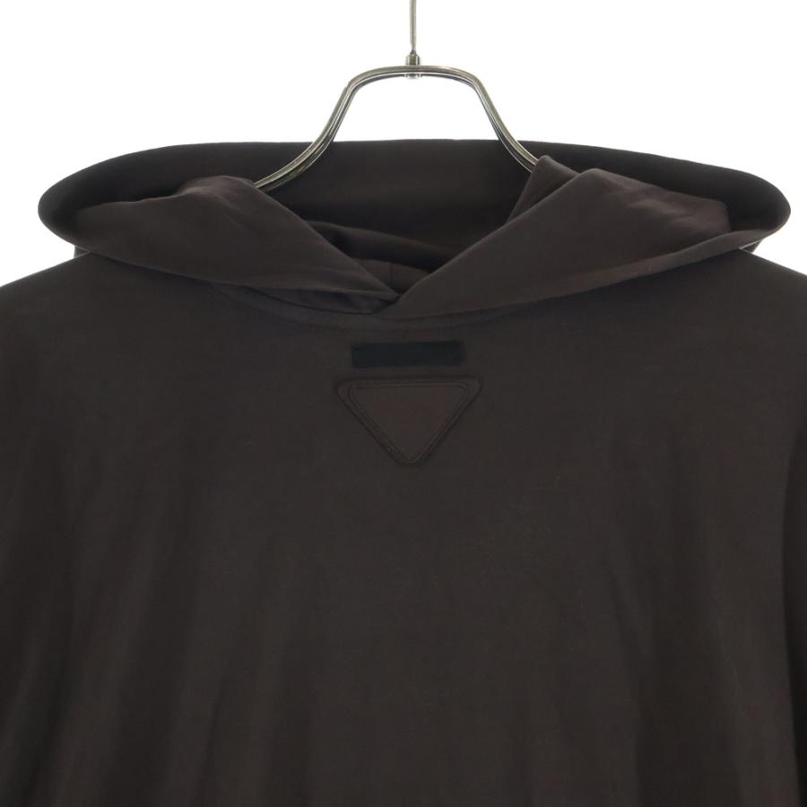 PRADA（プラダ） Long-sleeved cotton hoodie T-shirt UJL46C フード