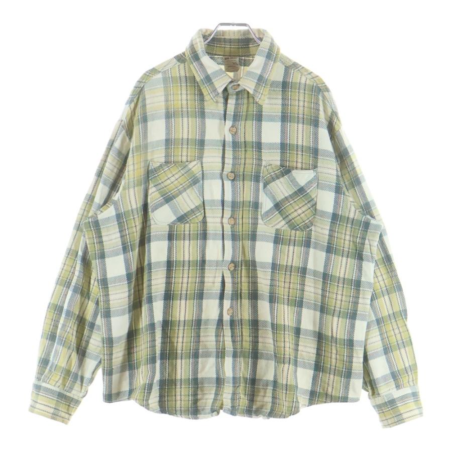 ビンテージ‼︎ 70'S BIG MAC ネルシャツ 緑×黄×白 sizeS VINTAGE ヴィンテージ 70s BIG MAC ビッグマック チェックヘビー