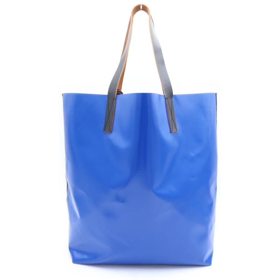 MARNI（マルニ） バイカラー ロゴトートバッグ ハンドバッグ PVC