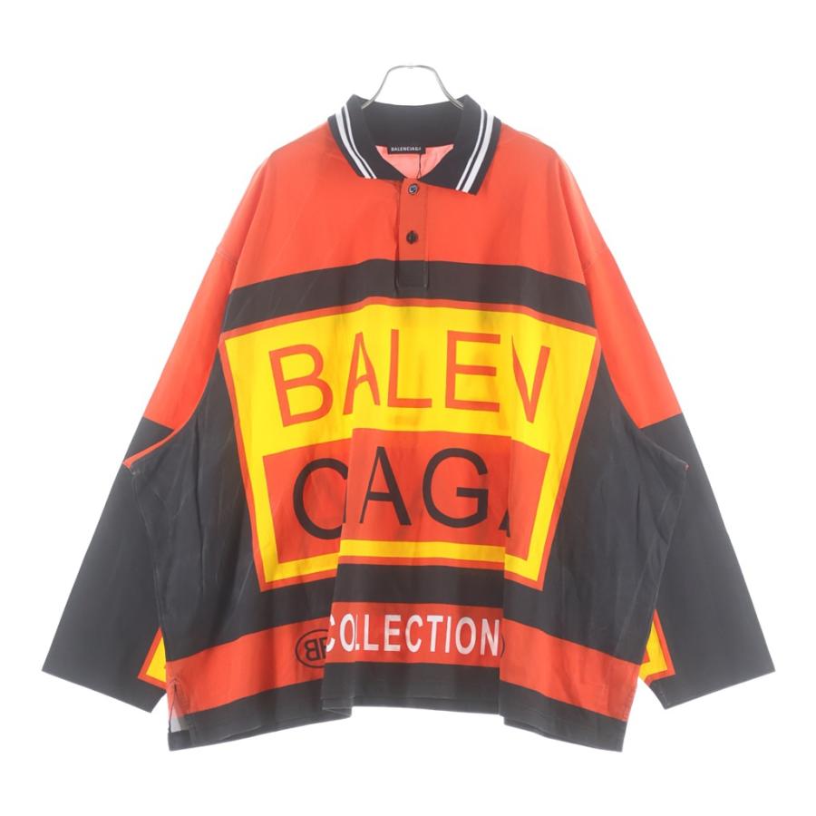 BALENCIAGA（バレンシアガ） 18AW BIG LOGO OVERSIZED POLO SHIRT