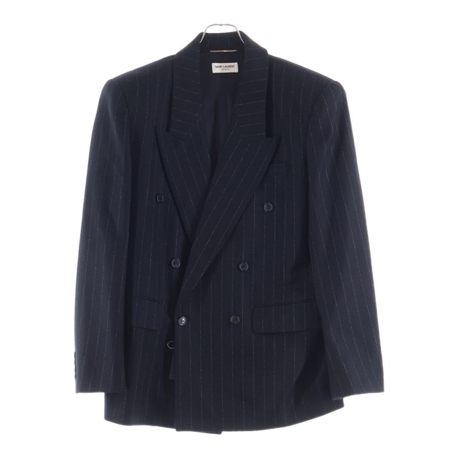 SAINT LAURENT PARIS サンローランパリ ストライプ柄 3B ダブル