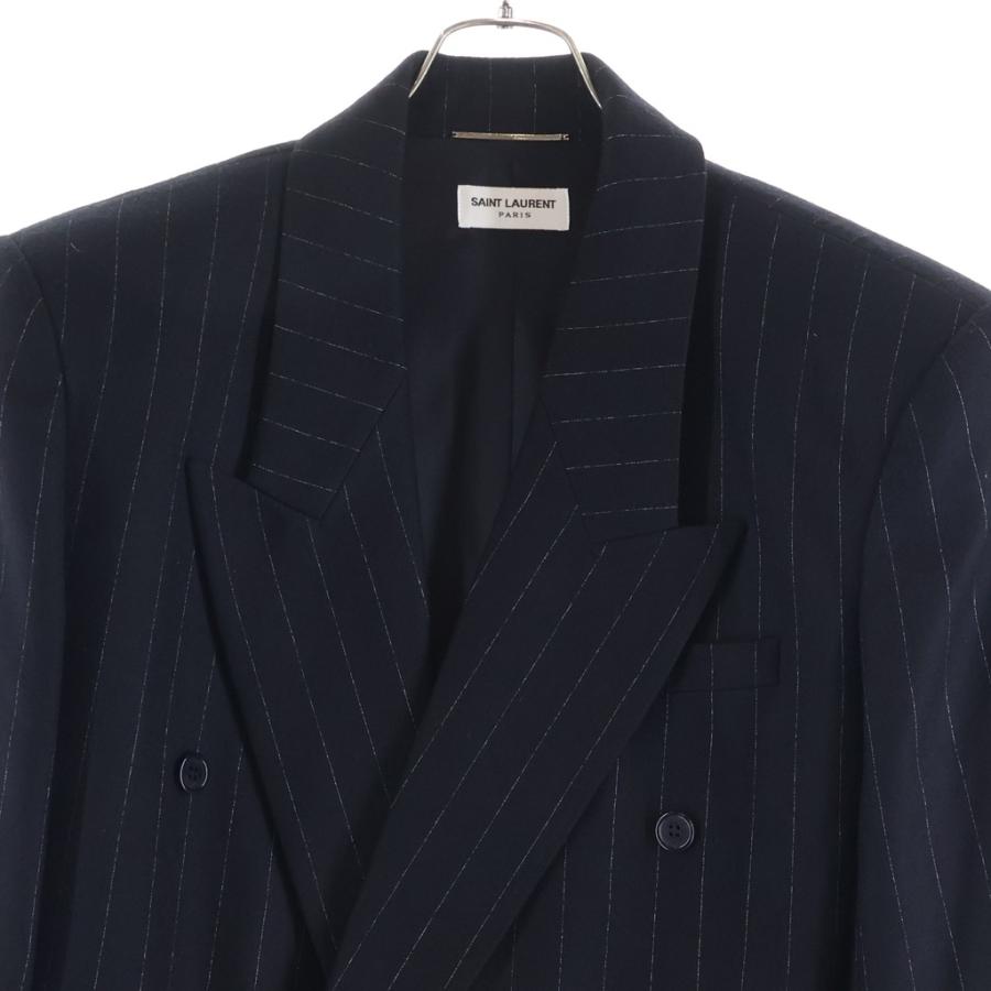 SAINT LAURENT PARIS サンローランパリ ストライプ柄 3B ダブル