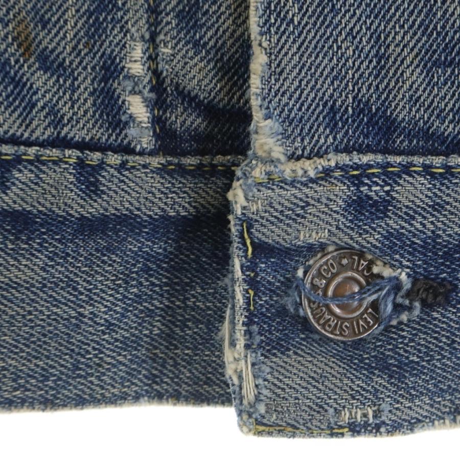 Levi's リーバイス 60s VINTAGE 559XX 3rd BIGE ヴィンテージ 最初期 ボタン裏刻印17 両面タブ 均等V ブランケット付き トラッカーデニムジャケット インディゴ Levi's（リーバイス） 60s 559XX 3rd BIGE ヴィンテージ 最初期 ボタン