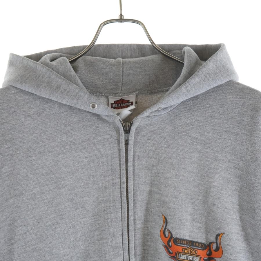 Harley Davidson（ハーレー・ダビッドソン） 00s FLAMES ZIPUP HOODIE