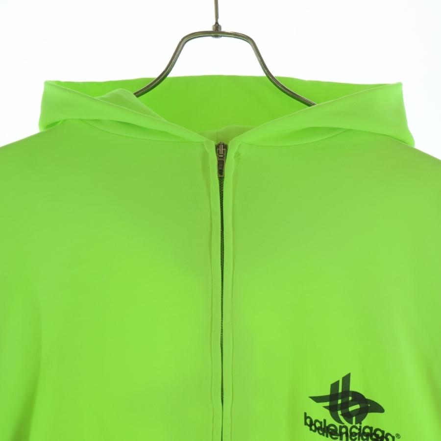 BALENCIAGA バレンシアガ Back Flip Round Zip-Up Hoodie 767840 TPVG1 バックロゴ ジップアップパーカー フーディー イエロー BALENCIAGA（バレンシアガ） Back Flip Round Zip-Up Hoodie 767840