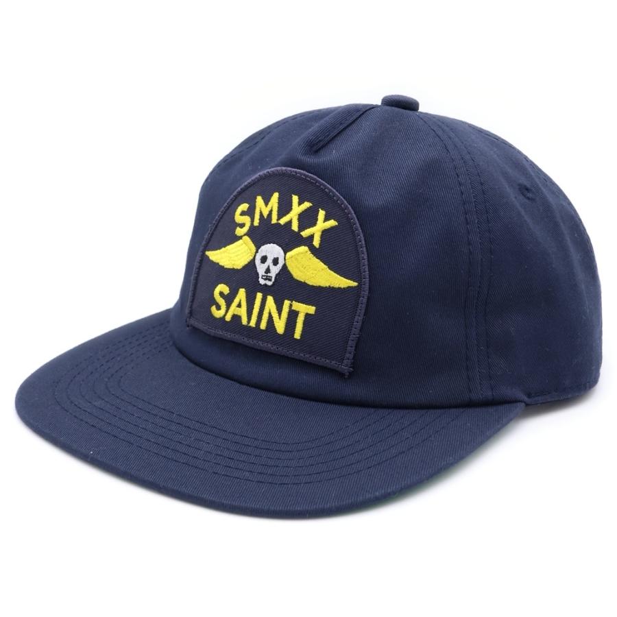 SAINT MICHAEL 24SS SMX6 CAP ロゴ刺繍 キャップ SAINT MICHAEL セントマイケル CAP/SMX6/NAVY ロゴ キャップ 帽子